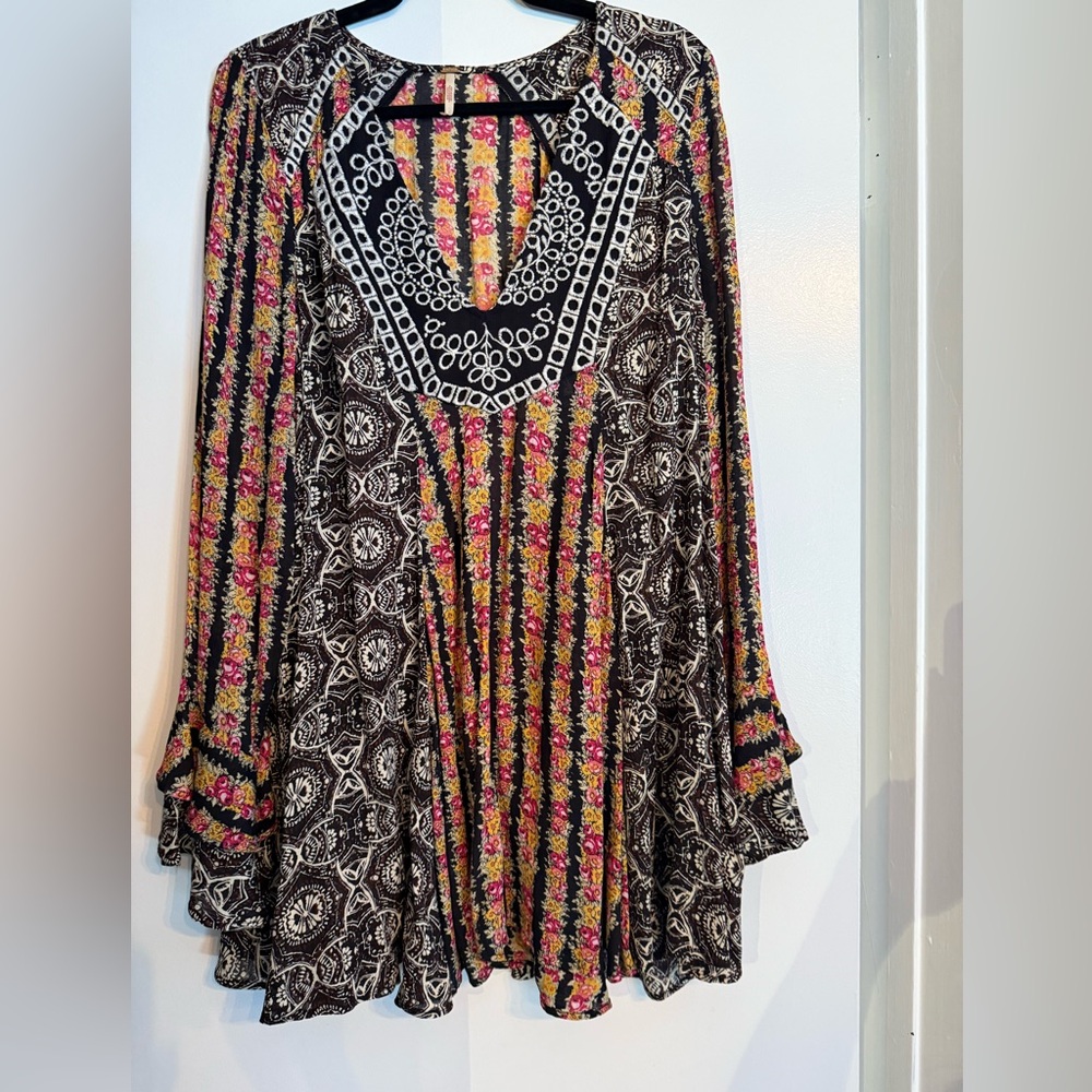Free People Multicolor Bohemian Blouse